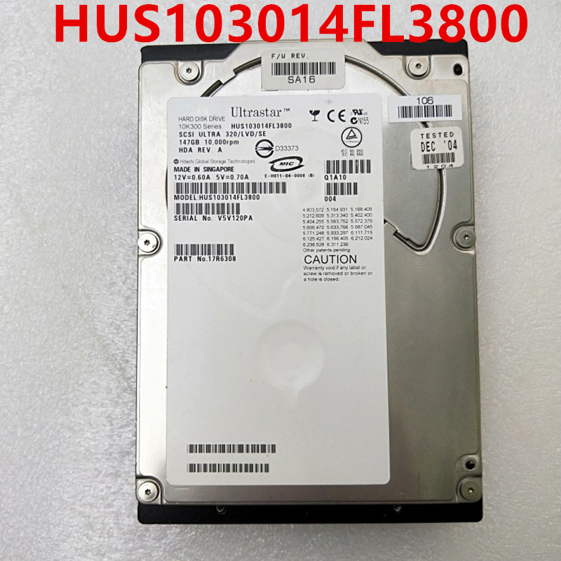  ο  HDD Hitachi 146GB 3.5 16MB SCSI 10000RPM, HUS103014FL3800   ϵ ̺ 